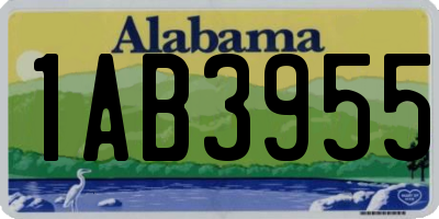 AL license plate 1AB3955