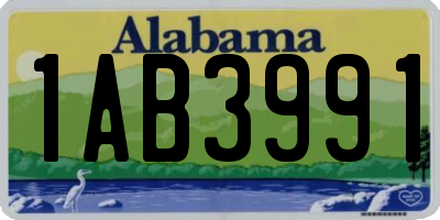 AL license plate 1AB3991