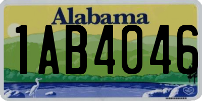 AL license plate 1AB4046