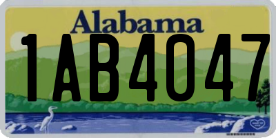 AL license plate 1AB4047