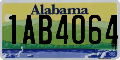 AL license plate 1AB4064