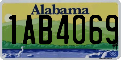 AL license plate 1AB4069