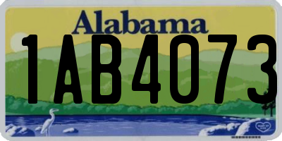 AL license plate 1AB4073