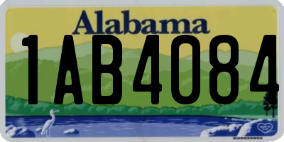 AL license plate 1AB4084