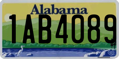 AL license plate 1AB4089