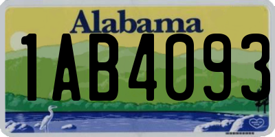 AL license plate 1AB4093