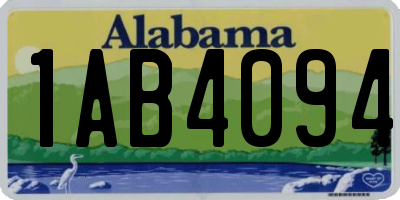 AL license plate 1AB4094