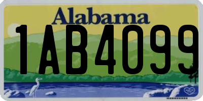 AL license plate 1AB4099