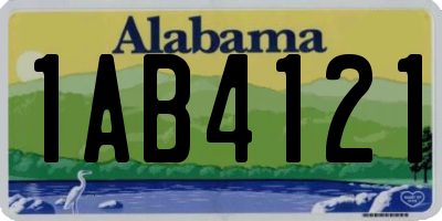 AL license plate 1AB4121