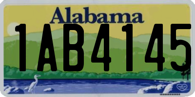 AL license plate 1AB4145