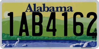 AL license plate 1AB4162