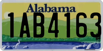 AL license plate 1AB4163