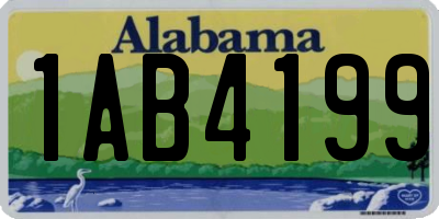 AL license plate 1AB4199