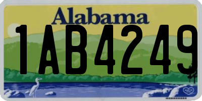 AL license plate 1AB4249