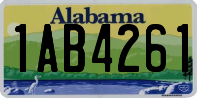 AL license plate 1AB4261