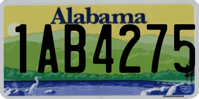 AL license plate 1AB4275