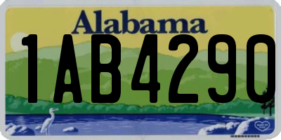 AL license plate 1AB4290