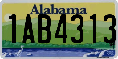 AL license plate 1AB4313