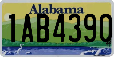 AL license plate 1AB4390