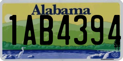 AL license plate 1AB4394