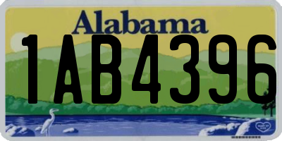 AL license plate 1AB4396