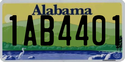 AL license plate 1AB4401