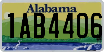 AL license plate 1AB4406