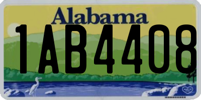 AL license plate 1AB4408