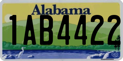 AL license plate 1AB4422