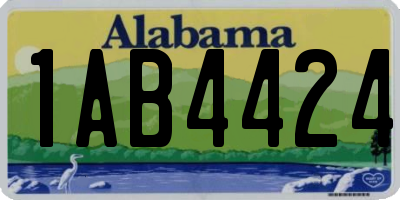 AL license plate 1AB4424