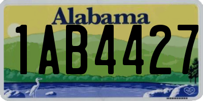 AL license plate 1AB4427