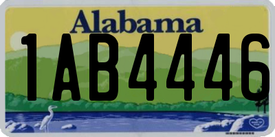 AL license plate 1AB4446