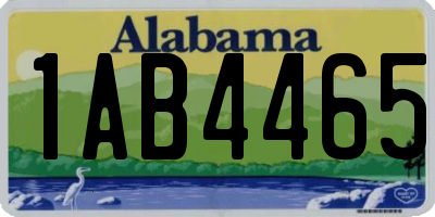 AL license plate 1AB4465