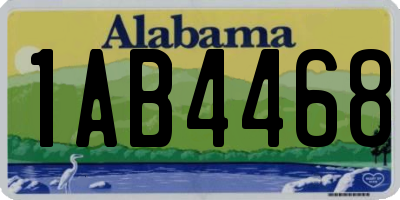 AL license plate 1AB4468