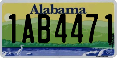 AL license plate 1AB4471