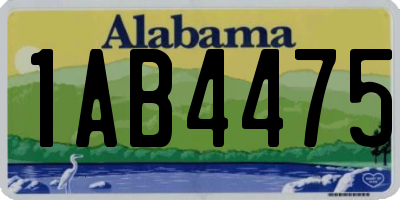 AL license plate 1AB4475