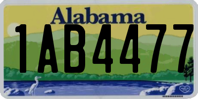 AL license plate 1AB4477