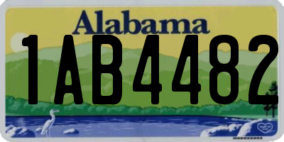 AL license plate 1AB4482