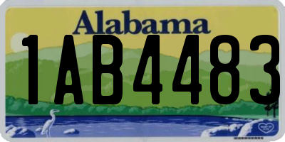 AL license plate 1AB4483