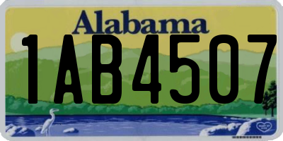 AL license plate 1AB4507