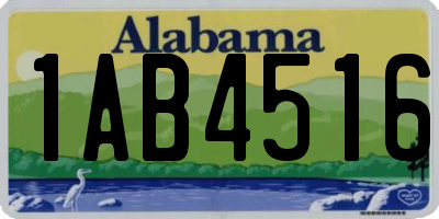 AL license plate 1AB4516