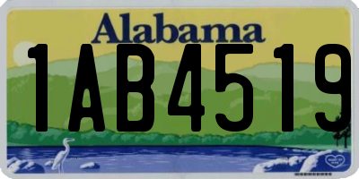 AL license plate 1AB4519