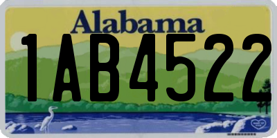 AL license plate 1AB4522