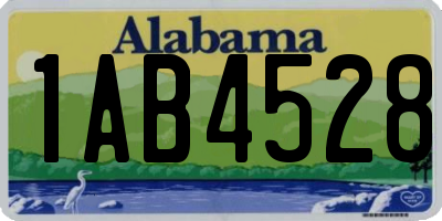 AL license plate 1AB4528