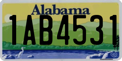 AL license plate 1AB4531