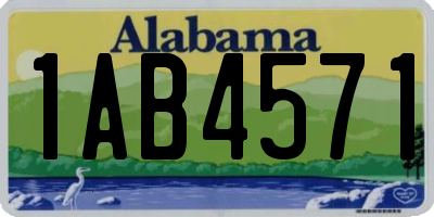 AL license plate 1AB4571