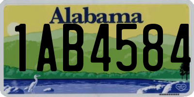 AL license plate 1AB4584