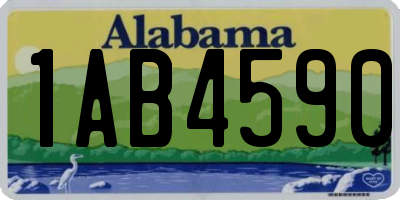 AL license plate 1AB4590