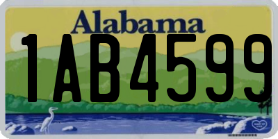 AL license plate 1AB4599