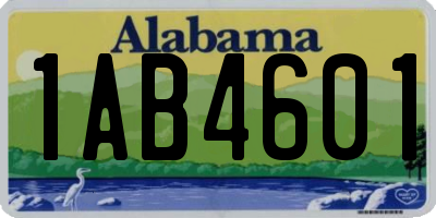 AL license plate 1AB4601